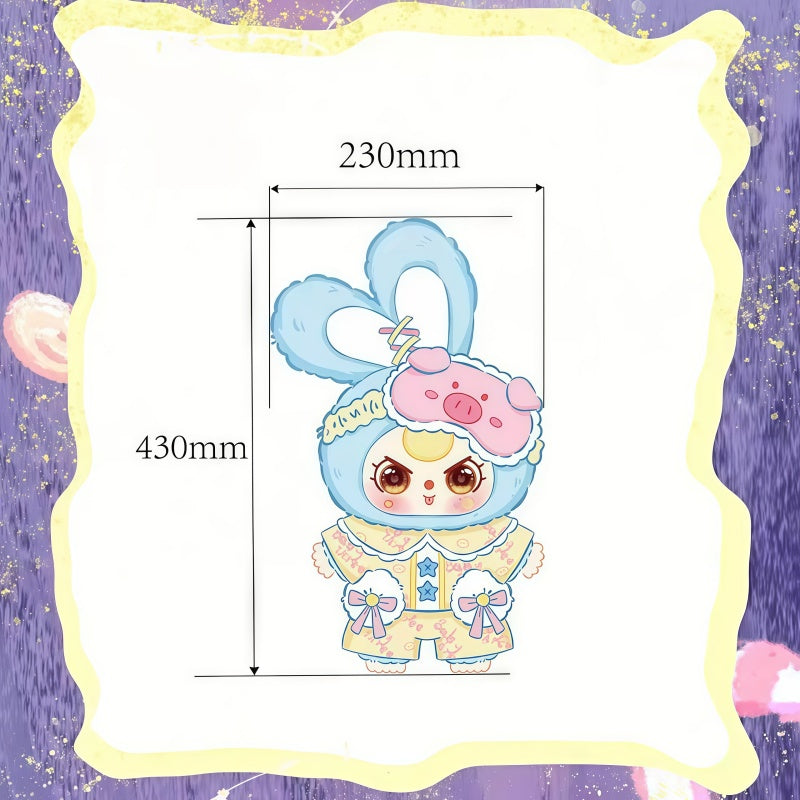 BabyThree 400% Sweet Dream Collectible Stuffed Doll- 9+1+1 Hidden Starry Glitter Design, Soft Huggable, Bedtime Use Companion