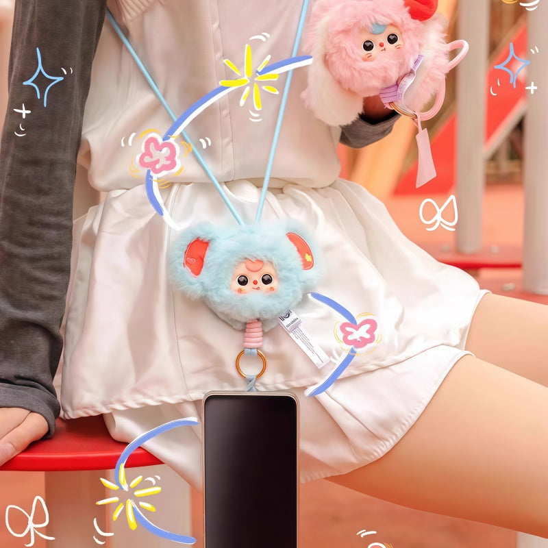 Baby Three Phone Lanyard Plush Blind Box