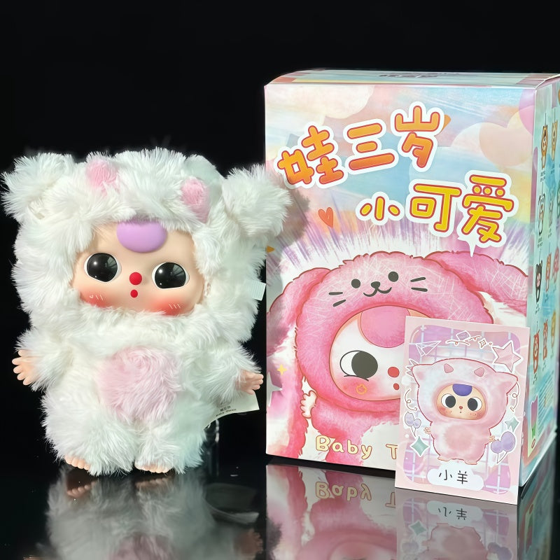BABY THREE  De-Lovely Mini Cute Plush Series, KawaiiPlush Stuffed Animal Blind Box, Figure Cute Collectible Mini, Kawaii Bunny Doll Desktop Decor, Mystery Surprise Toy Gift for Girls Stuffed Animal, summervibes