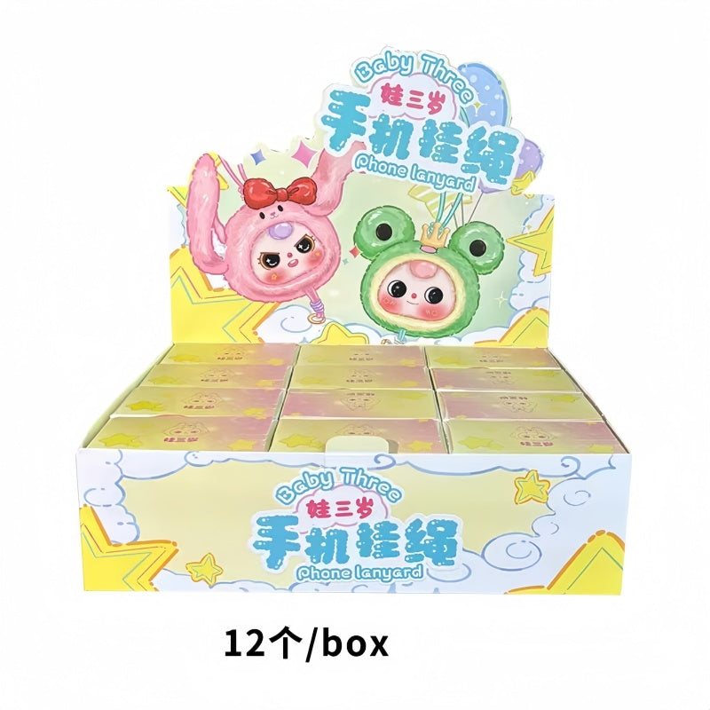 Baby Three Phone Lanyard Plush Blind Box