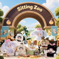 Nommi Sitting Zoo Series Plush Blind Box, Cute Figures, Desktop Ornament, Collectible Toys, Birthday & Holiday Gift, Summervibes