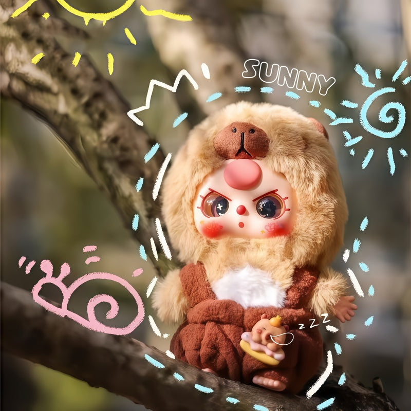 BABY THREE  De-Lovely Mini Cute Plush Series, KawaiiPlush Stuffed Animal Blind Box, Figure Cute Collectible Mini, Kawaii Bunny Doll Desktop Decor, Mystery Surprise Toy Gift for Girls Stuffed Animal, summervibes