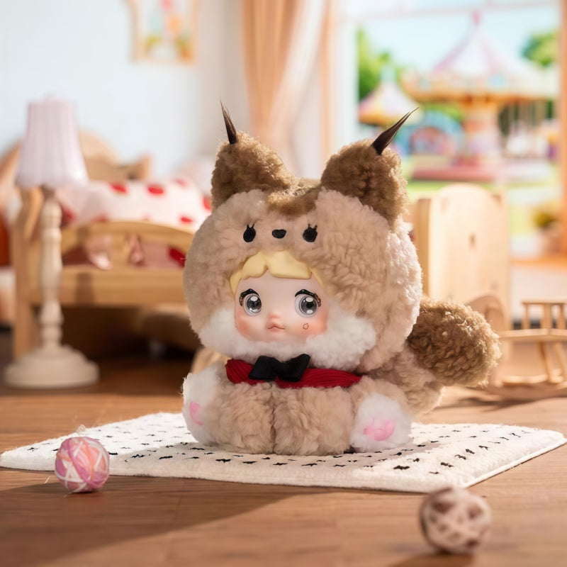 Nommi Sitting Zoo Series Plush Blind Box, Cute Figures, Desktop Ornament, Collectible Toys, Birthday & Holiday Gift, Summervibes