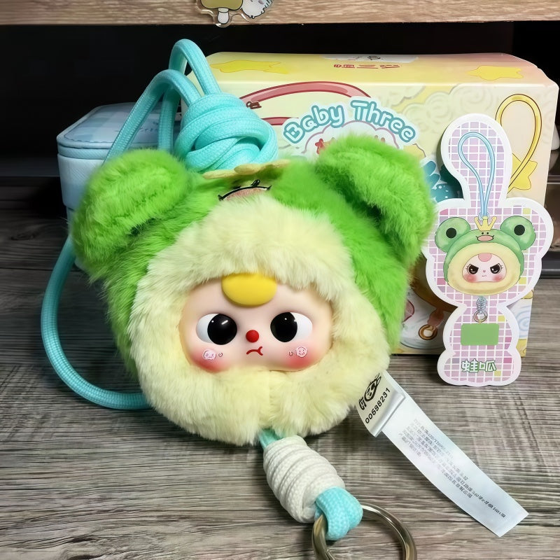 Baby Three Phone Lanyard Plush Blind Box