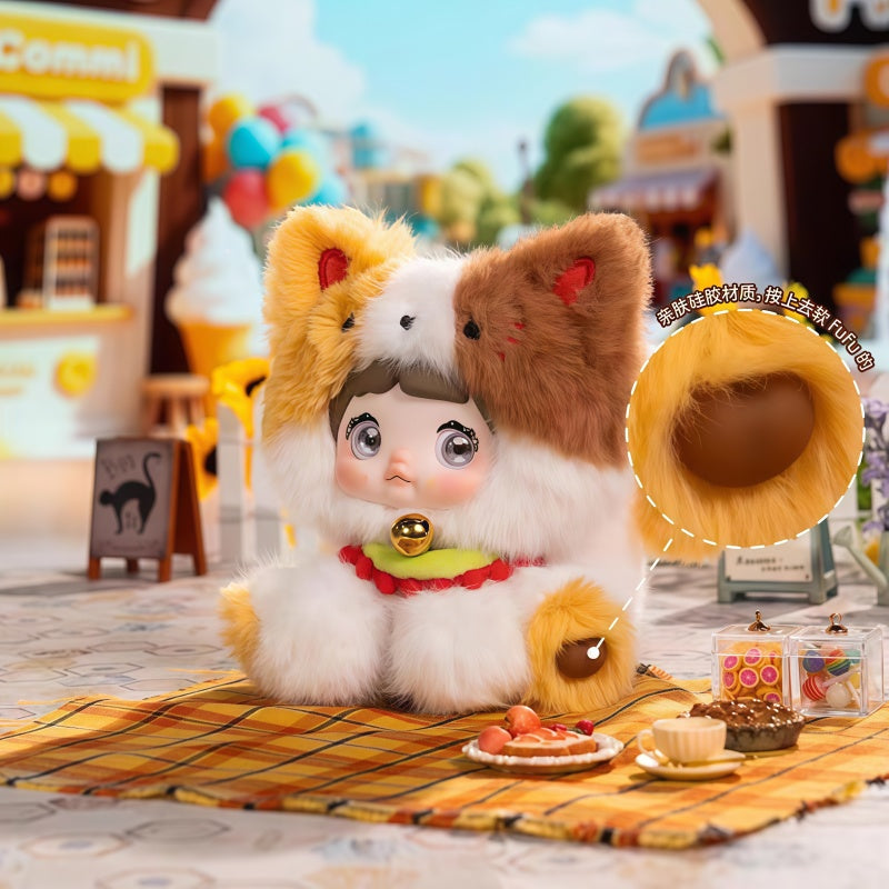 Nommi Sitting Zoo Series Plush Blind Box, Cute Figures, Desktop Ornament, Collectible Toys, Birthday & Holiday Gift, Summervibes
