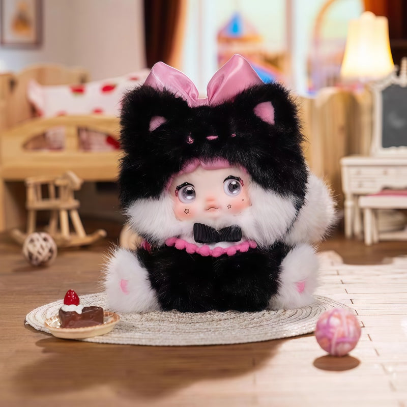 Nommi Sitting Zoo Series Plush Blind Box, Cute Figures, Desktop Ornament, Collectible Toys, Birthday & Holiday Gift, Summervibes