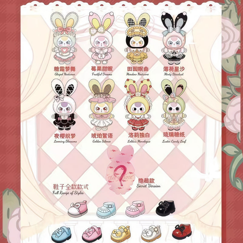Baby Three 400% Lolita's Dreamland Series Plush Blind Box Toy&Cute Collectible Doll& Mystery Surprise Toy Gift(New Arrival)